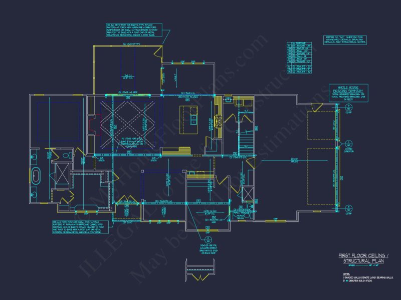 Modern Craftsman house Plan with Detailed Blueprints & CAD Designs