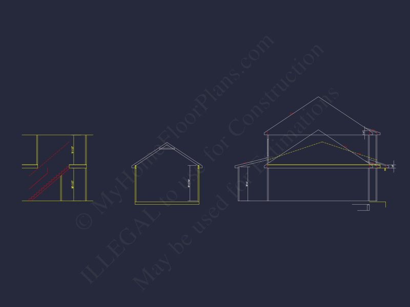 Modern Craftsman house Plan with Detailed Blueprints & CAD Designs