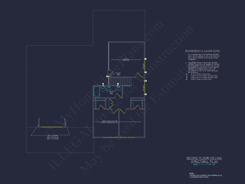 Modern Craftsman house Plan with Detailed CAD Blueprints