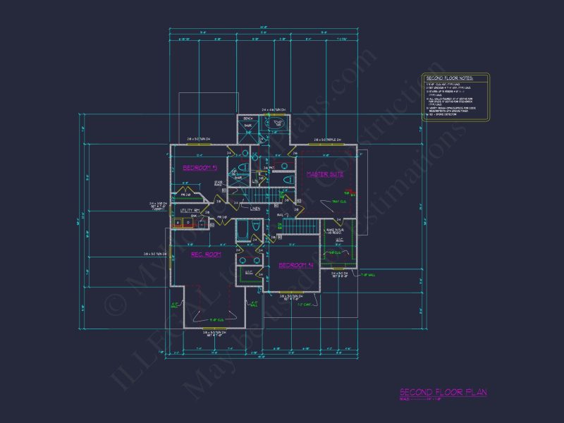 Modern Craftsman house Plan with Detailed Floor Blueprint