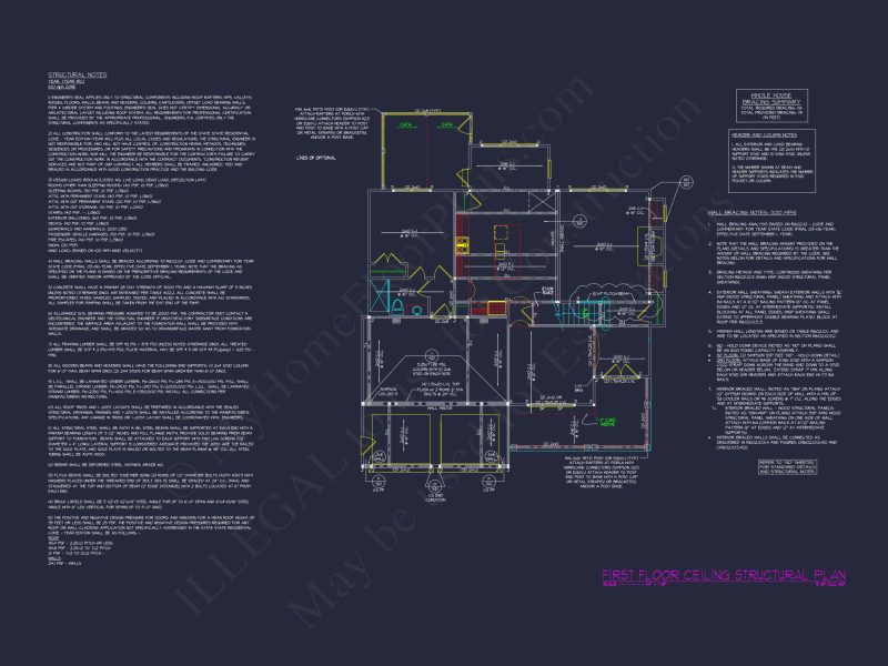Modern Craftsman house Plan with Detailed Floor Blueprint