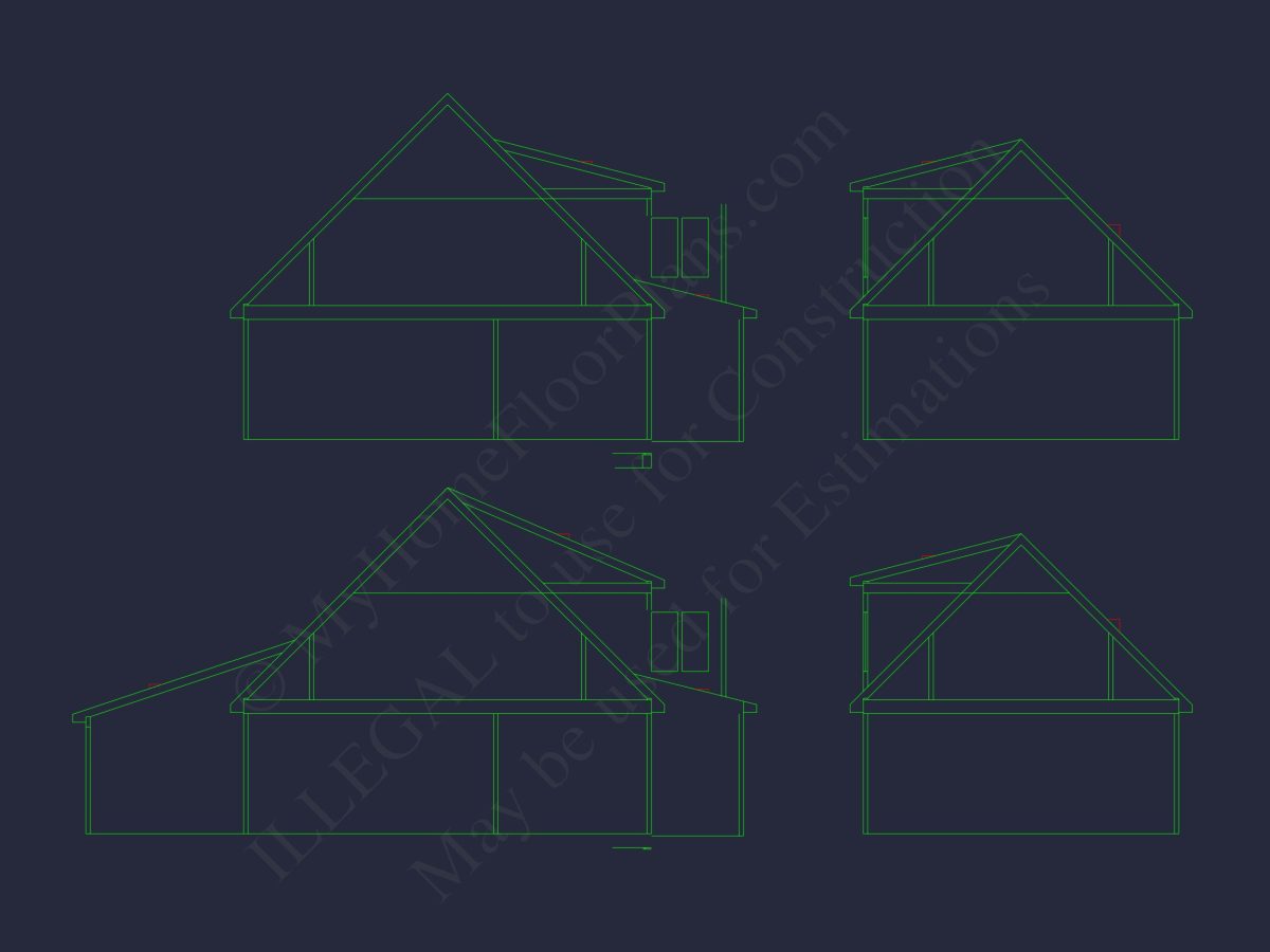 Modern Craftsman house Plan with Detailed Floor Blueprints
