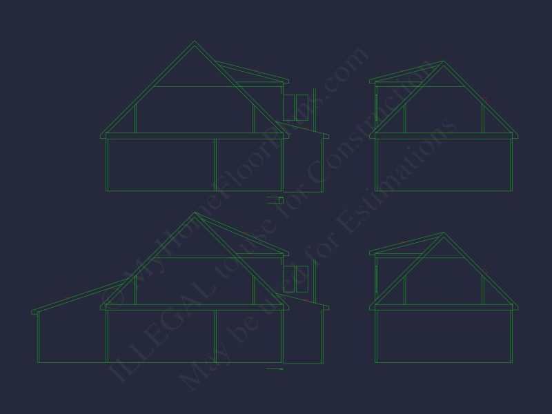 Modern Craftsman house Plan with Detailed Floor Blueprints