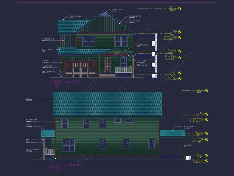 Modern Craftsman house Plan with Detailed Floor Designs