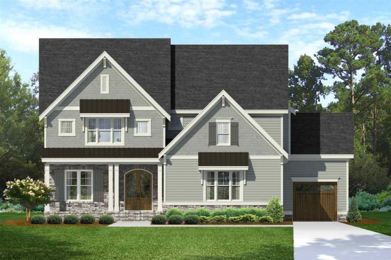 Modern Craftsman house Plan with Detailed Floor Designs