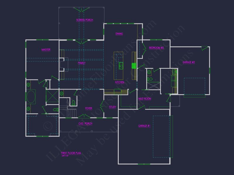 Modern Craftsman house Plan with Detailed Floor Designs