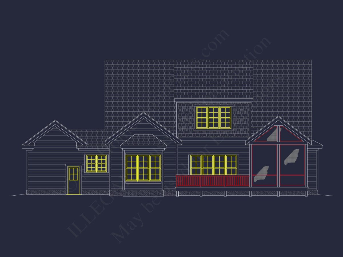 Modern Craftsman house Plan with Detailed Floor Designs