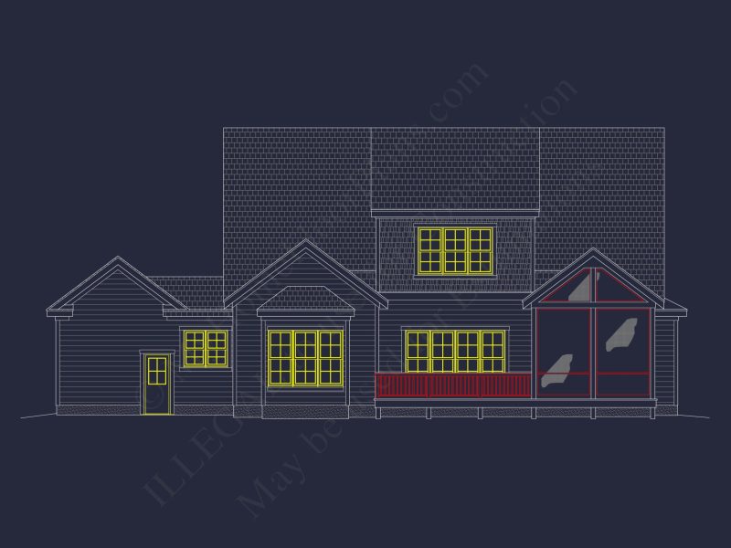 Modern Craftsman house Plan with Detailed Floor Designs