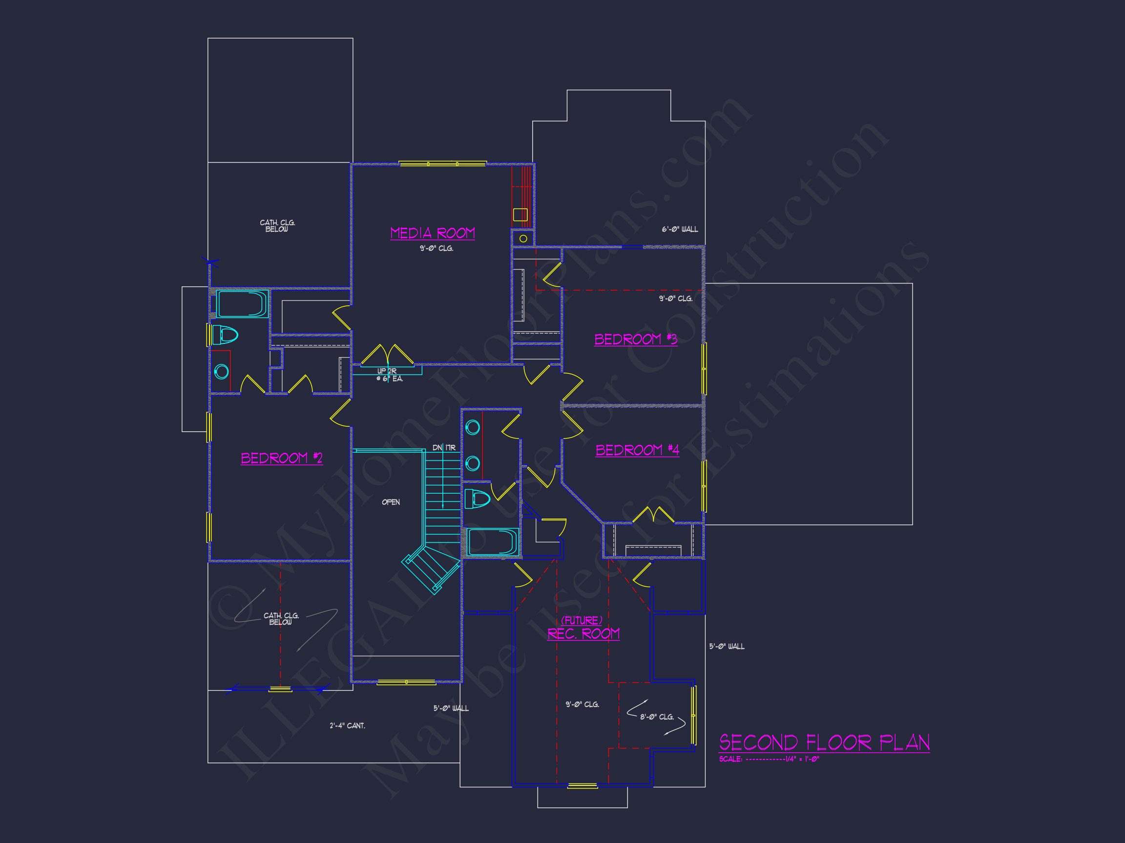 Modern Craftsman house Plan with Detailed Floor Designs