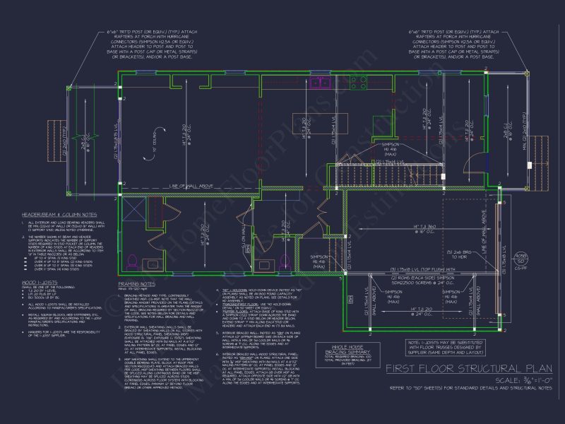 Modern Craftsman house Plan with Detailed Floor Designs