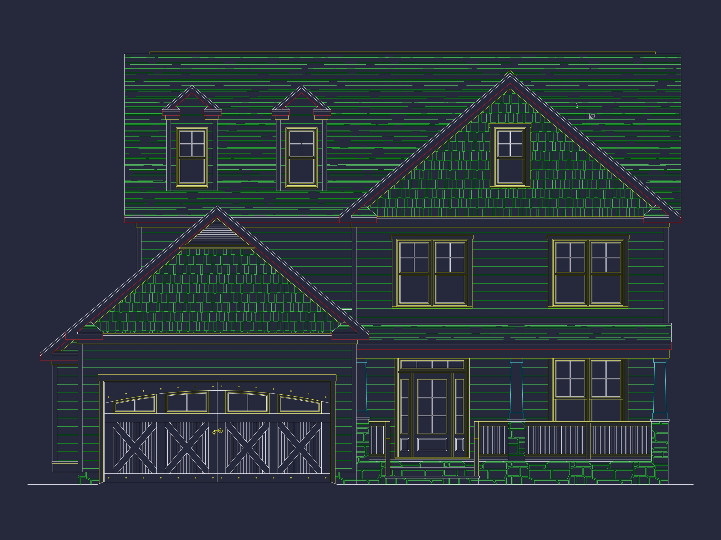 Modern Craftsman Home Plan with Detailed Floor Designs