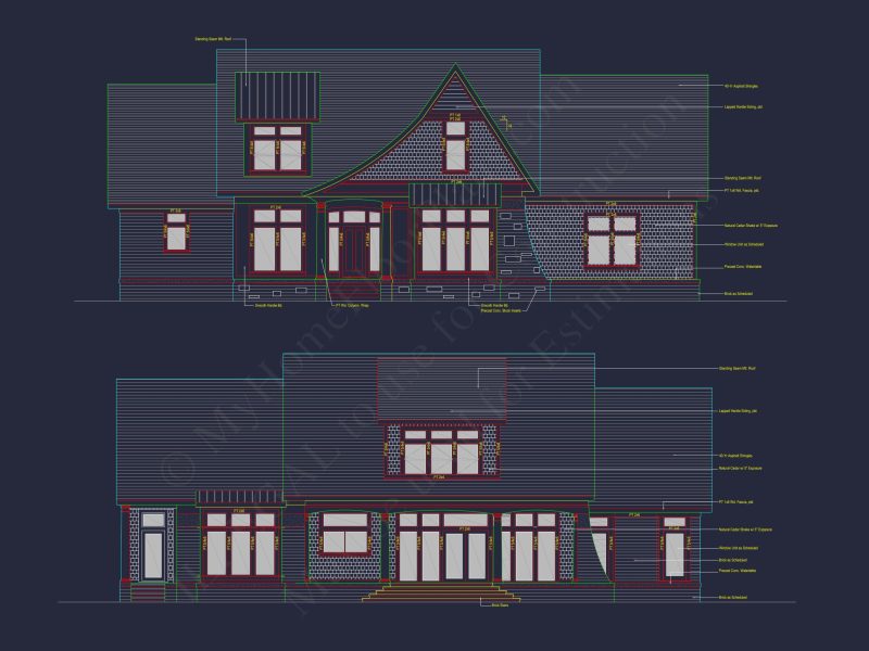 Modern Craftsman house Plan with Fireplace, 4 Bedrooms & Bonus
