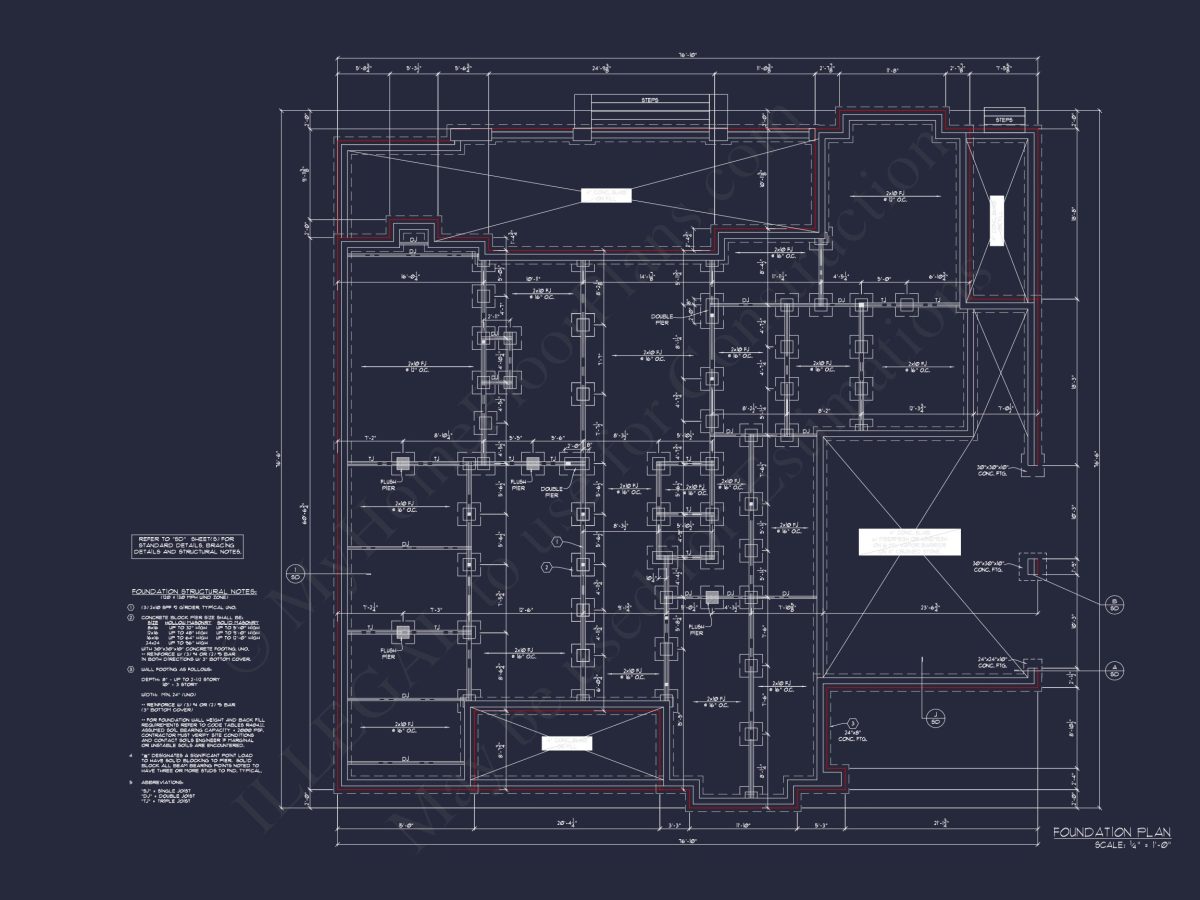 Modern Craftsman house Plan with Fireplace, 4 Bedrooms & Bonus