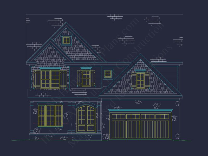 Modern Craftsman house Plan with Flexible Floor Designs