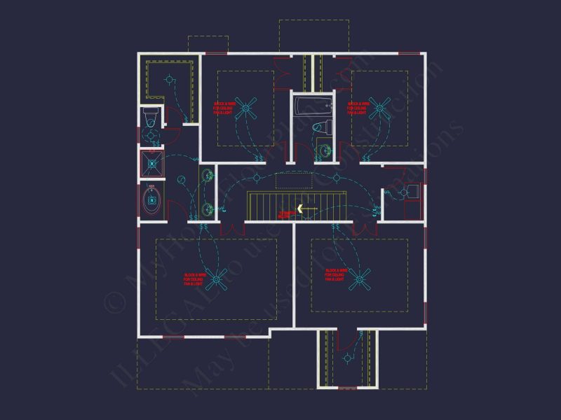 Modern Craftsman house Plan with Flexible Floor Designs and CAD Blueprint