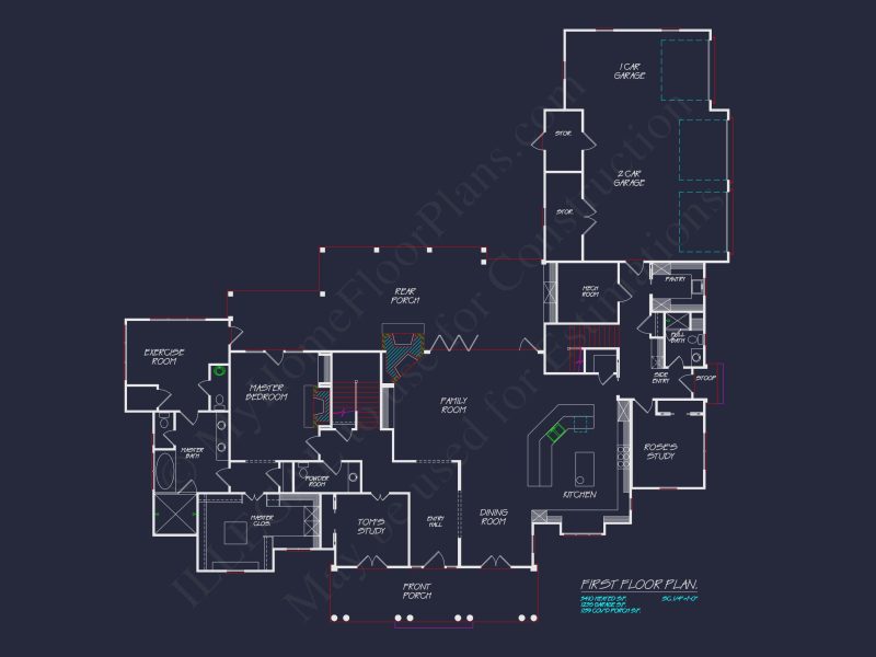 Modern Craftsman house Plan with Luxury Features and CAD Designs