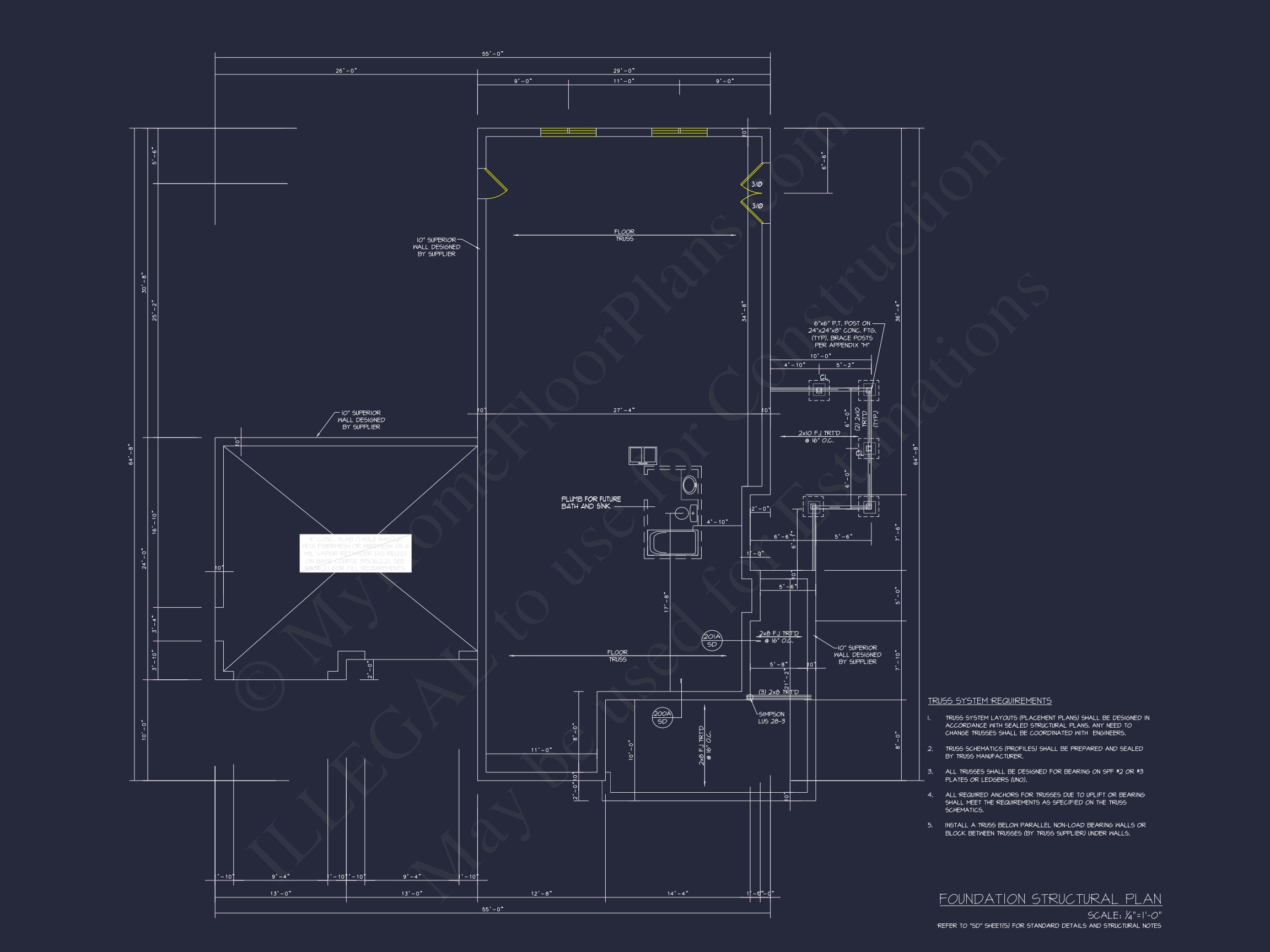 Modern Craftsman Home Plan with Open Floor Blueprint Designs