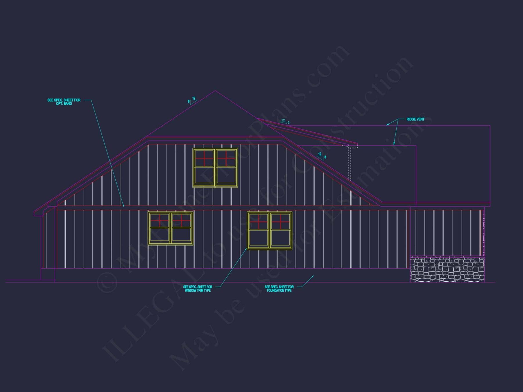Modern Craftsman house Plan with Open Floor Blueprint Designs