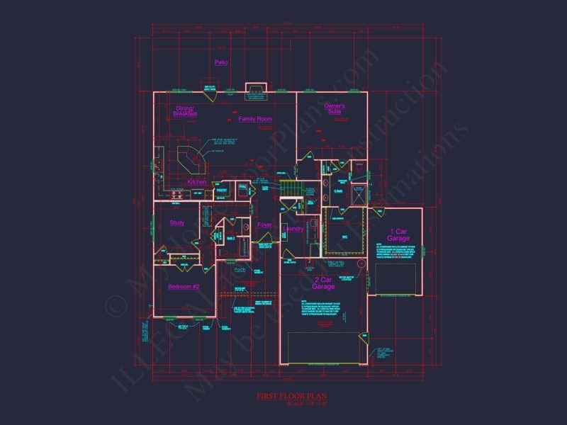 Modern Craftsman house Plan with Open Floor Blueprint Designs