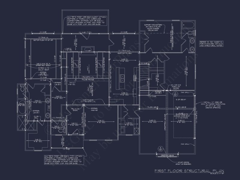 Modern Craftsman house Plan with Open Floor Blueprint Designs