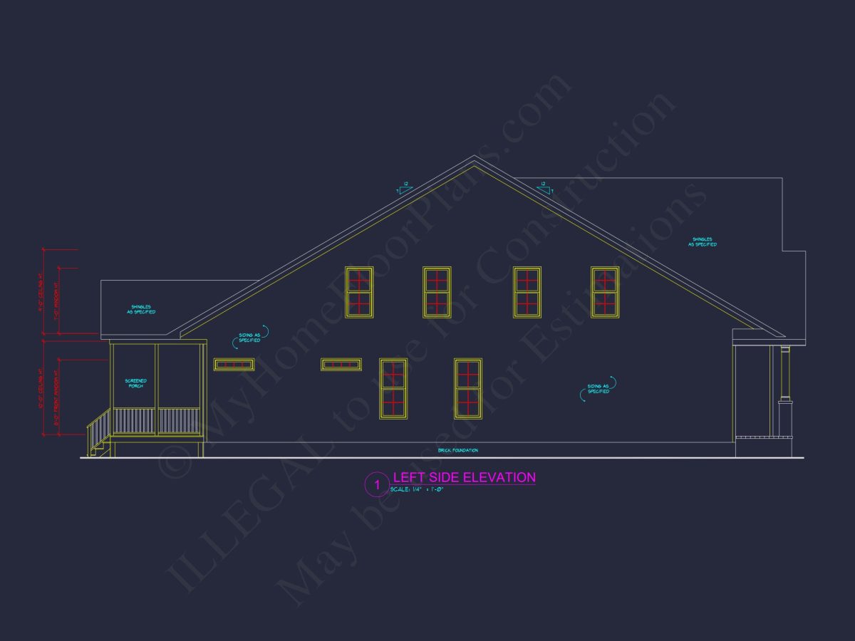 Modern Craftsman house Plan with Open Floor Design & CAD Details