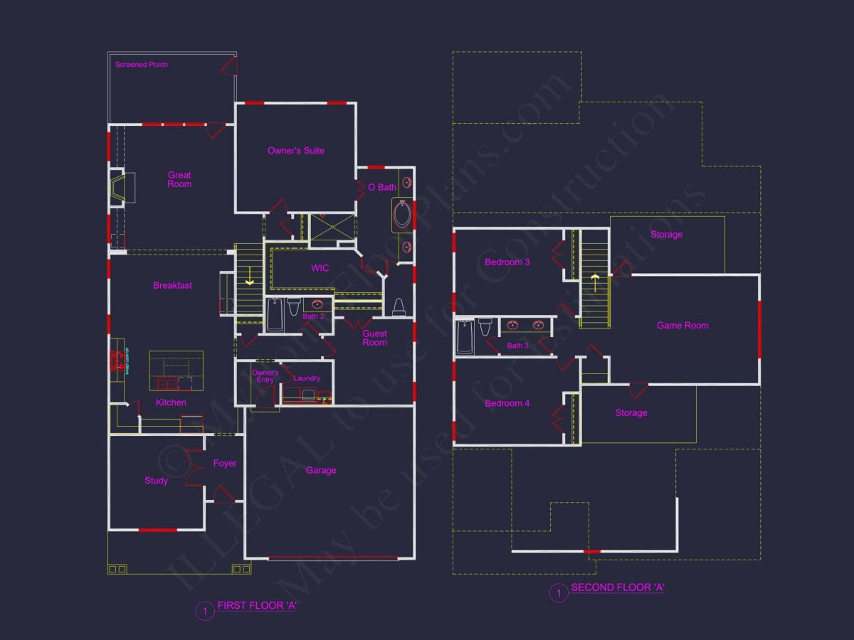 Modern Craftsman house Plan with Open Floor Design & CAD Details