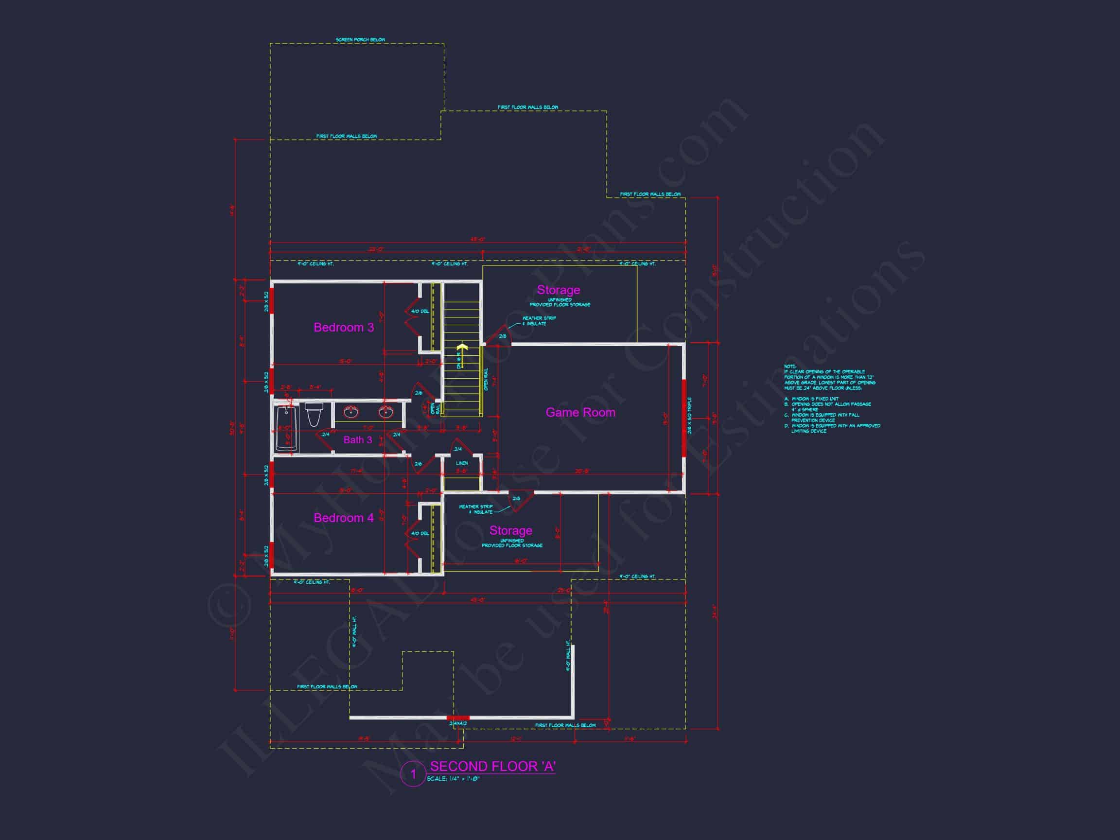 Modern Craftsman house Plan with Open Floor Design & CAD Details