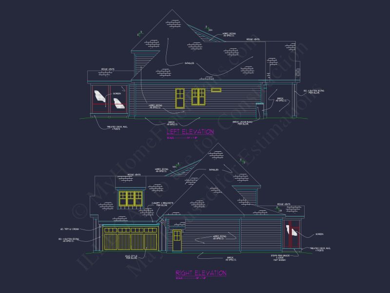 Modern Craftsman house Plan with Open Floor Designs