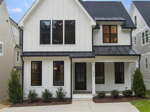 Modern Craftsman house Plan with Open Floor Designs and CAD