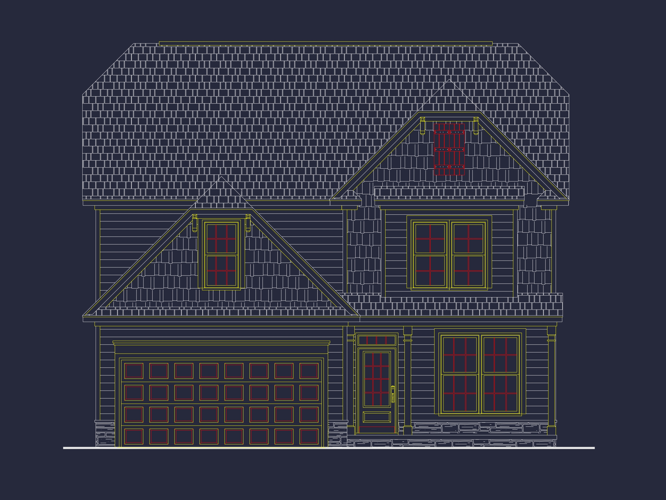 Modern Craftsman Home Plan with Open Floor Designs and CAD Blueprint