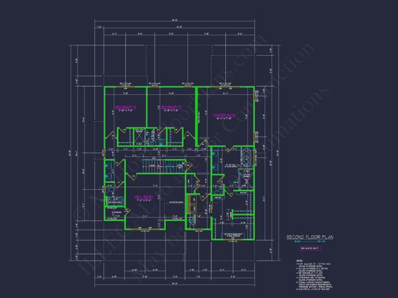 Modern Craftsman house Plan with Open Floor Plan & CAD Design