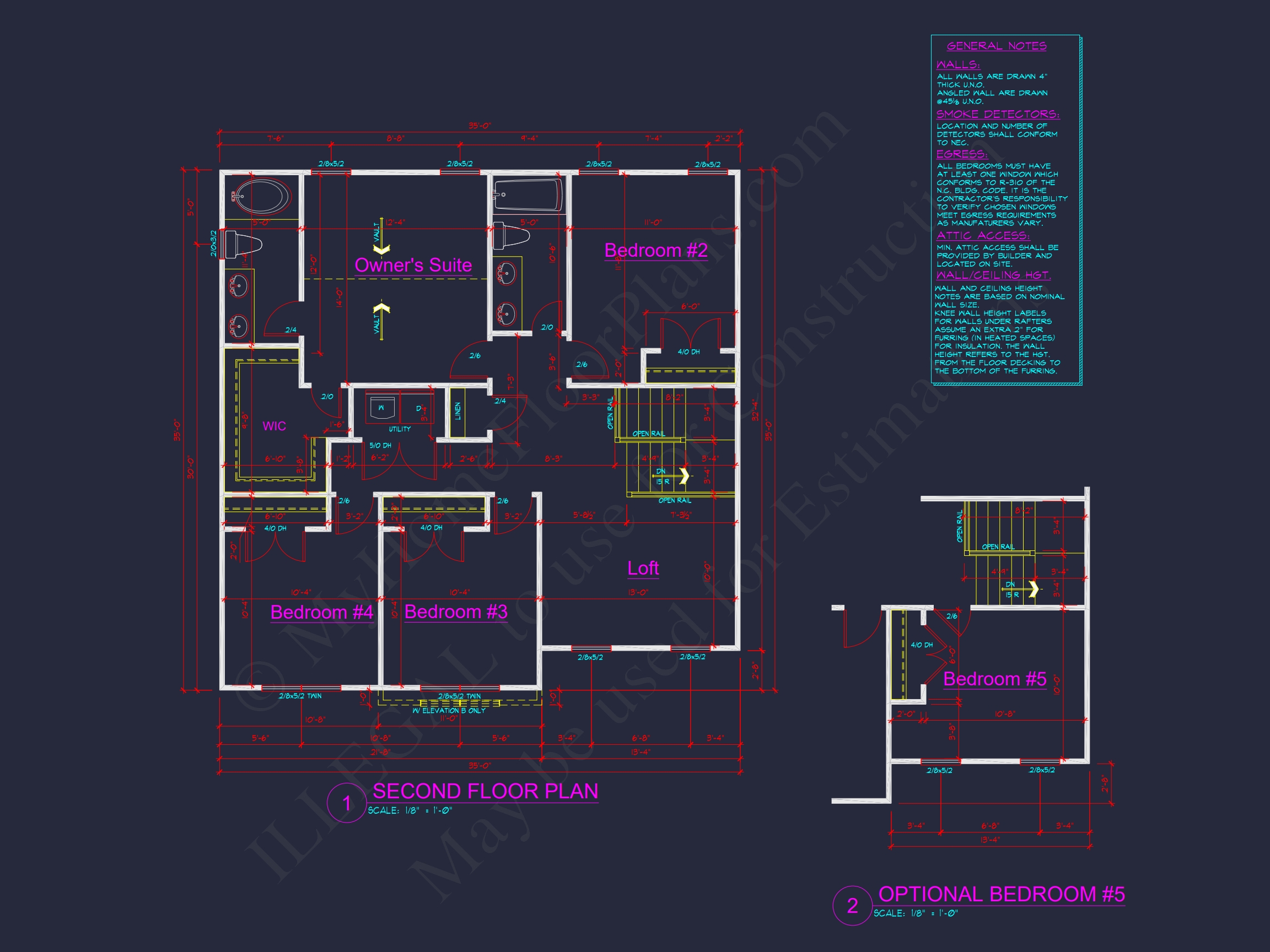 Modern Craftsman Home Plan with Open Floor Plan and CAD Designs