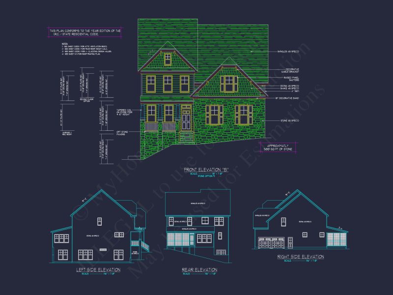 Modern Craftsman house Plan with Spacious 3-Floor Design