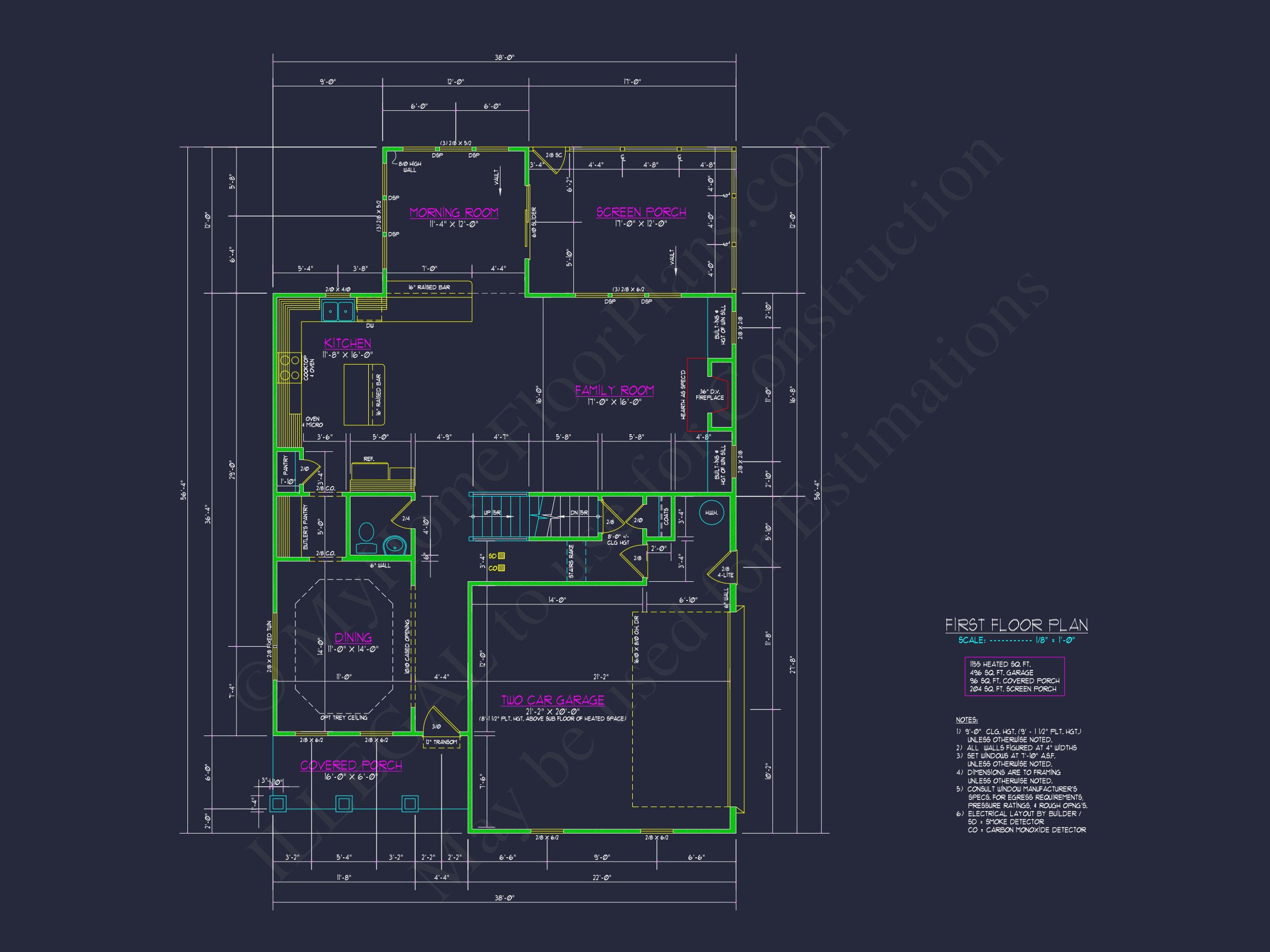 Modern Craftsman house Plan with Spacious 3-Floor Design