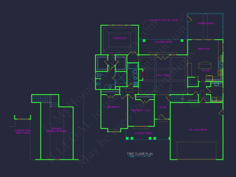 Modern Craftsman house Plan with Spacious Features and Options