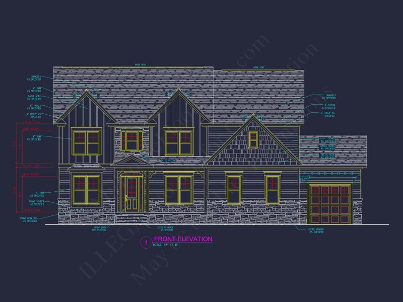 Modern Craftsman house Plan with Spacious Floor Design