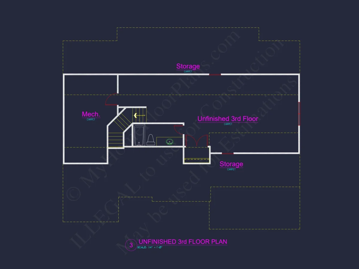 Modern Craftsman house Plan with Spacious Floor Design