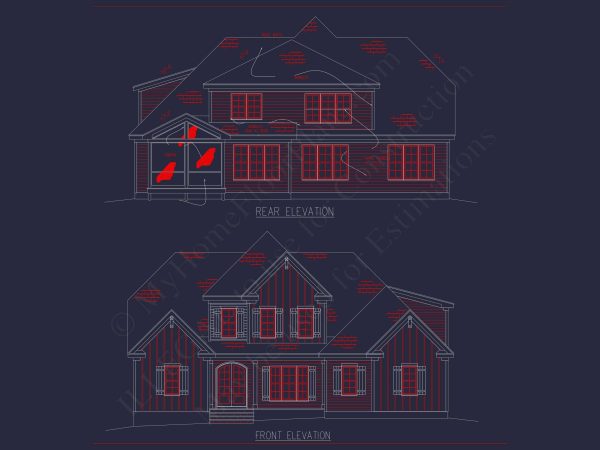 Modern Craftsman house Plan with Spacious Floor Design and CAD Blueprints