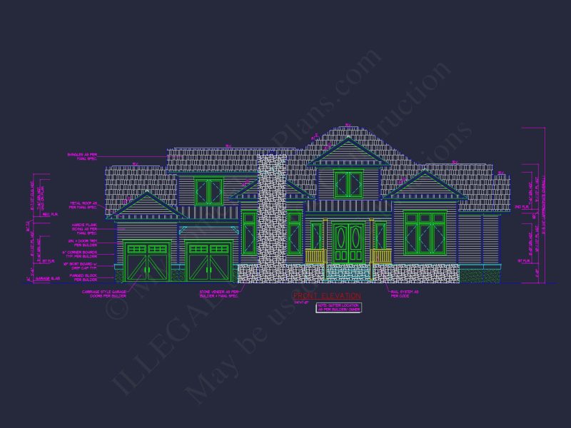 Modern Craftsman house Plan with Spacious Floor Designs