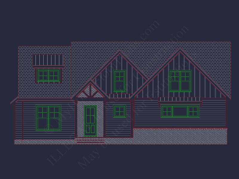 Modern Craftsman house Plan with Spacious Floor Designs