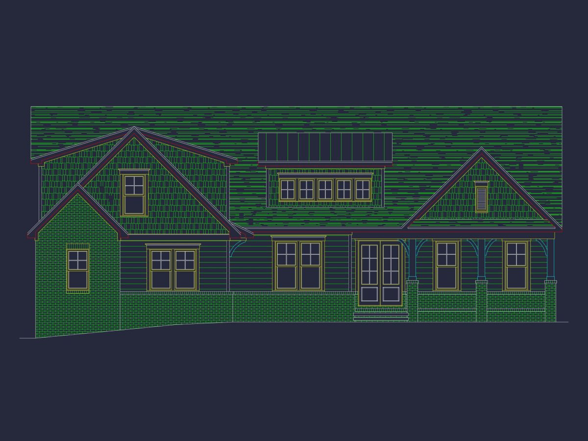 Modern Craftsman house Plan with Spacious Floor Designs