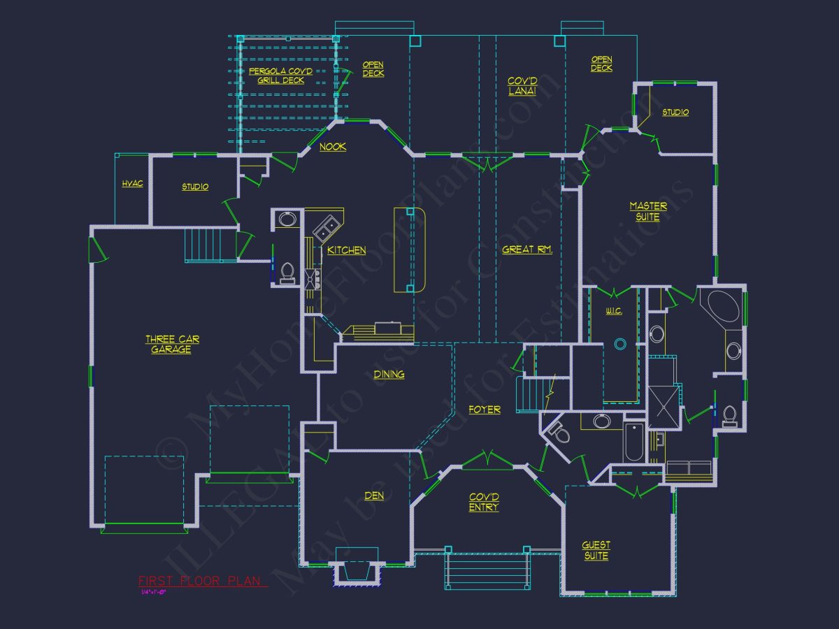 Modern Craftsman house Plan with Spacious Floor Designs