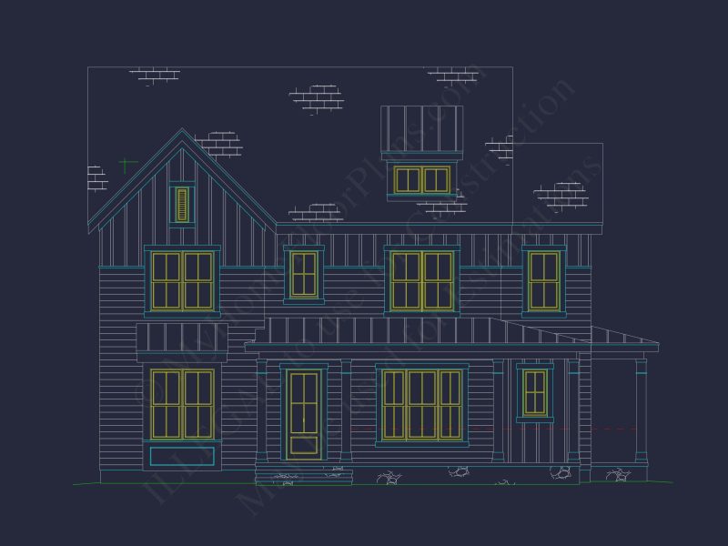 Modern Craftsman house Plan with Spacious Floor Layout