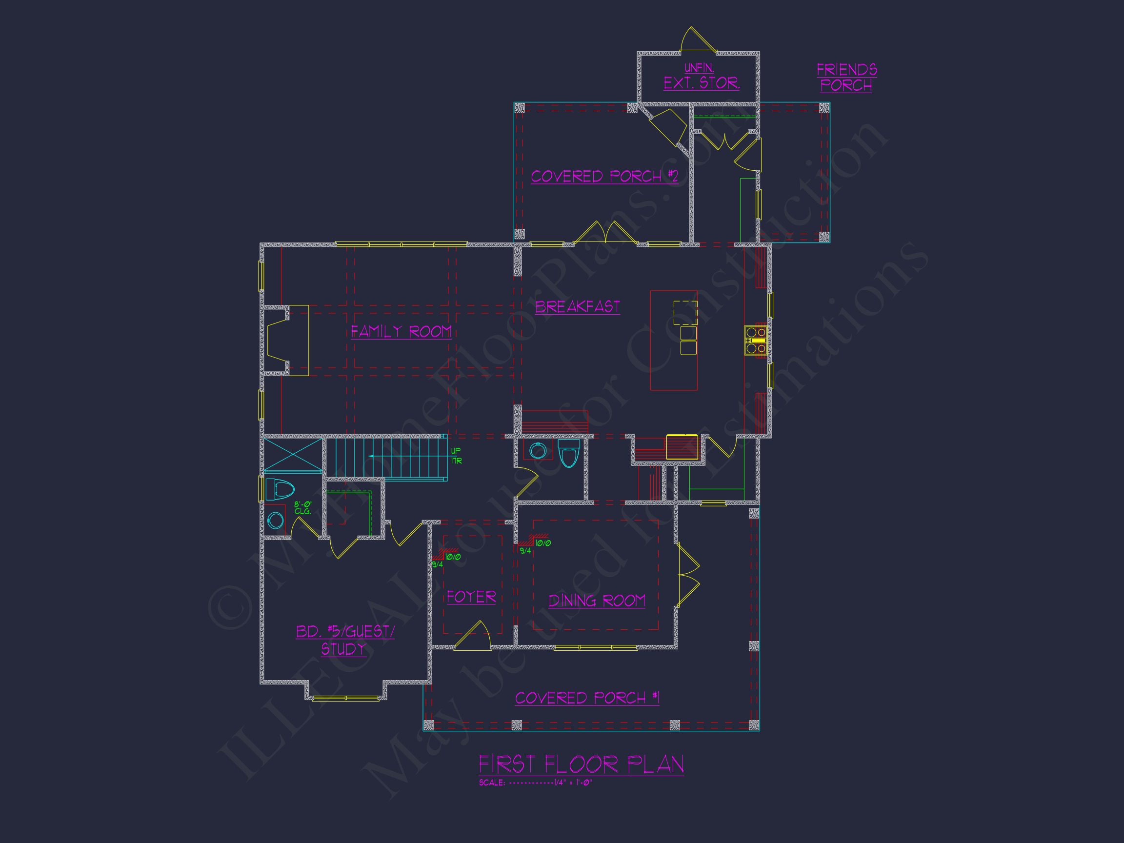 Modern Craftsman Home Plan with Spacious Floor Layout