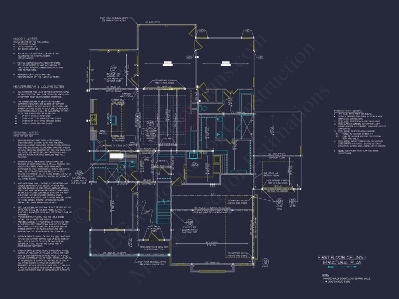 Modern Craftsman house Plan with Spacious Floor Plan & CAD Designs