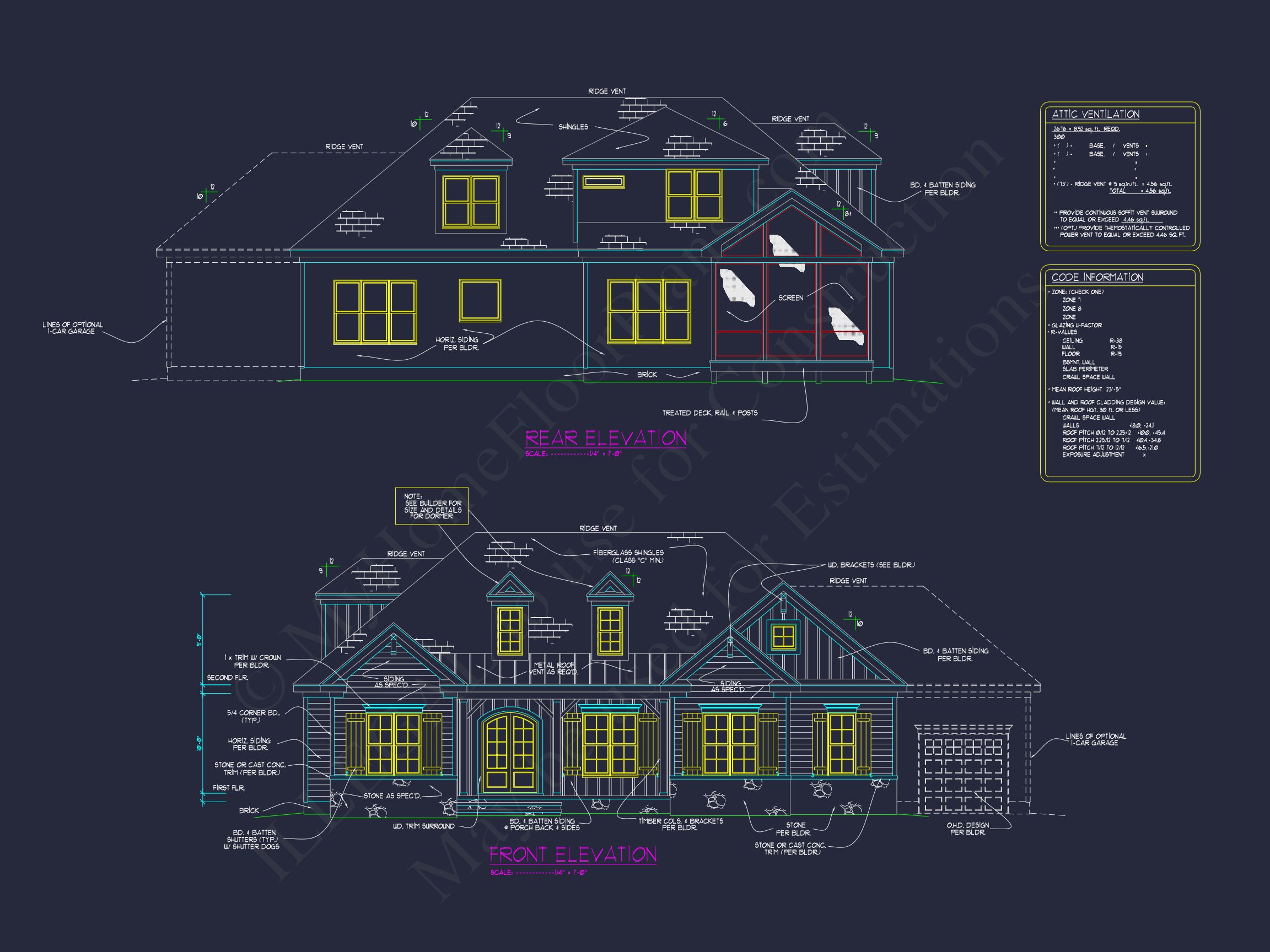 Modern Craftsman house Plan with Spacious Floor Plans and CAD Designs
