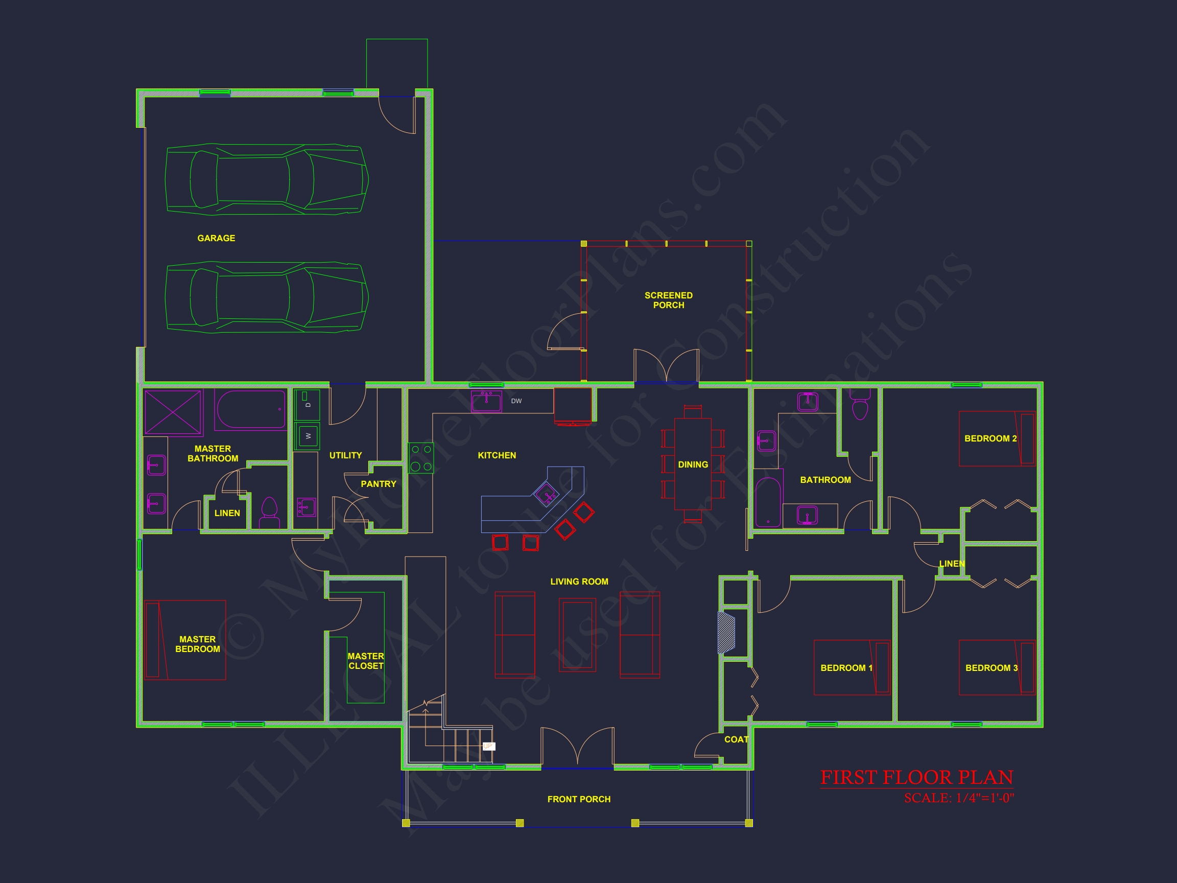 Modern Craftsman Home Plan with Spacious Layout and Bonus Room