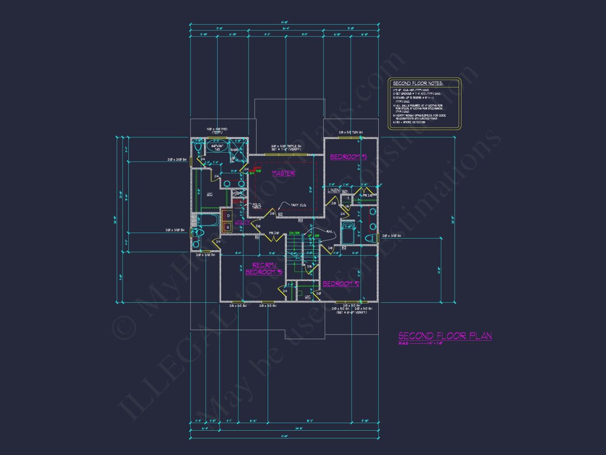 Modern Craftsman-Style house Plan with Detailed CAD Blueprints