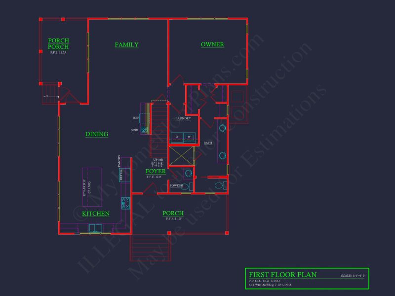 Modern Detached Garage Floor Plan for Small Vehicles