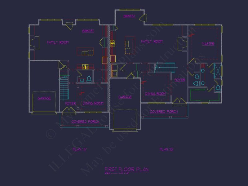 Modern Duplex house Plan with Architecture and CAD Designs